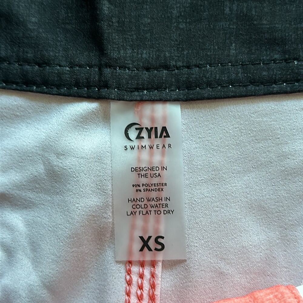NWT Zyia Active Coral Board Shorts XS 7” Swim Surf Beachwear Pockets - Picture 6 of 7